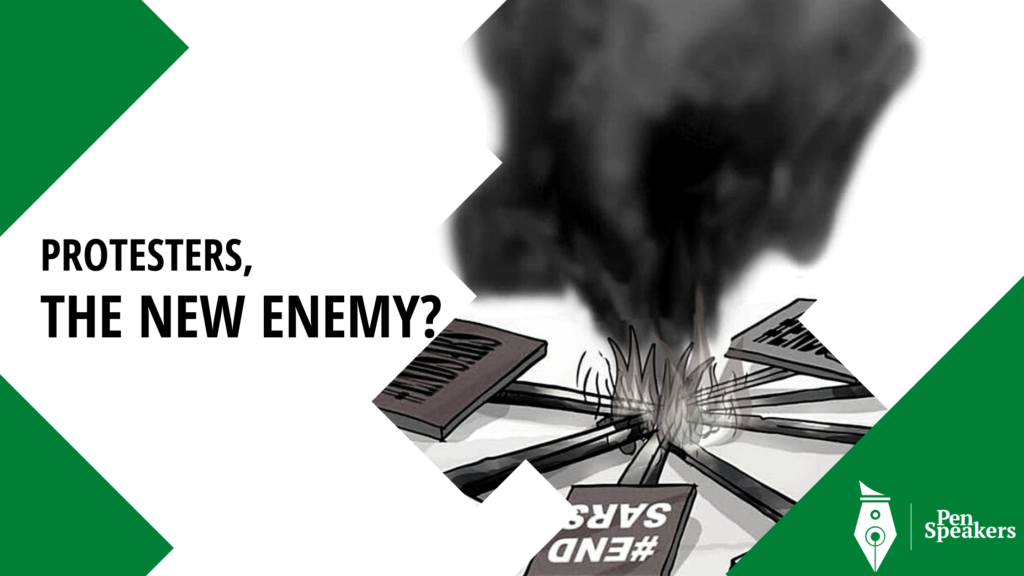 Protesters the new enemy?