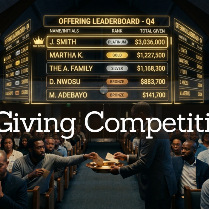 When Giving Becomes a Competition
