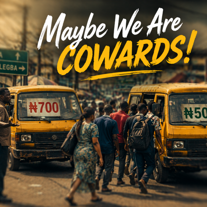 Maybe we are cowards!