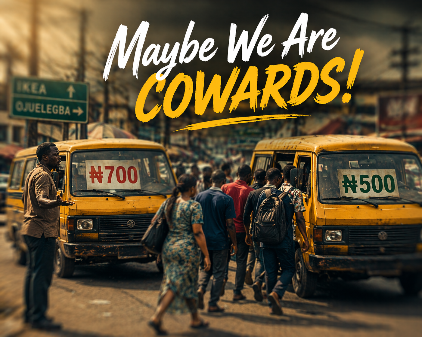 Maybe we are cowards!