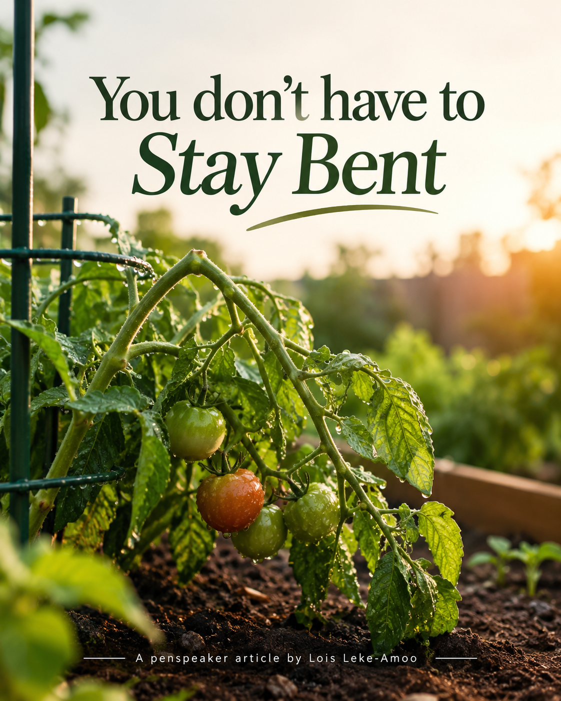 You Don’t Have To Stay Bent